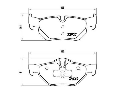 Brake Pad Set, disc brake BREMBO XTRA LINE P 06 038X