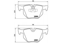 Brake Pad Set, disc brake BREMBO XTRA LINE P 06 039X