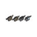 Brake Pad Set, disc brake BREMBO XTRA LINE P 06 040X, Thumbnail 3