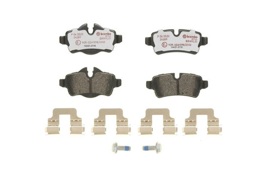 Brake Pad Set, disc brake BREMBO XTRA LINE P 06 052X