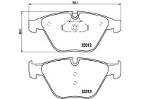Brake Pad Set, disc brake BREMBO XTRA LINE P 06 054X