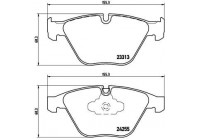 Brake Pad Set, disc brake BREMBO XTRA LINE P 06 055X