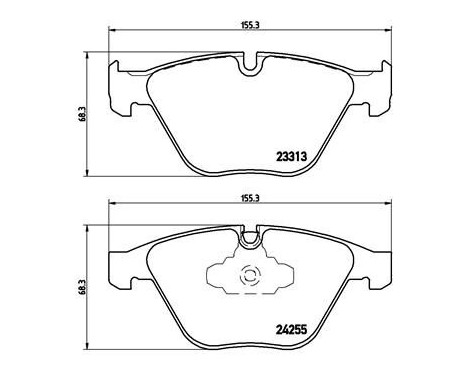 Brake Pad Set, disc brake BREMBO XTRA LINE P 06 055X