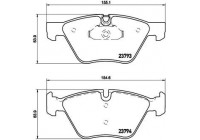 Brake Pad Set, disc brake BREMBO XTRA LINE P 06 057X