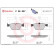 Brake Pad Set, disc brake BREMBO XTRA LINE P 06 057X, Thumbnail 2