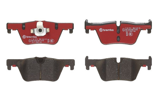 Brake Pad Set, disc brake BREMBO XTRA LINE P 06 071X, Image 4