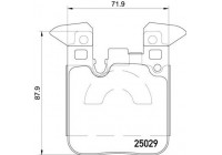 Brake Pad Set, disc brake BREMBO XTRA LINE P 06 087X