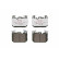 Brake Pad Set, disc brake BREMBO XTRA LINE P 06 096X