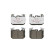 Brake Pad Set, disc brake BREMBO XTRA LINE P 06 096X, Thumbnail 4