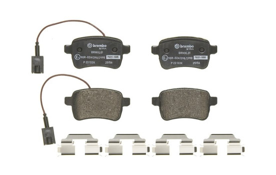 Brake Pad Set, disc brake BREMBO XTRA LINE P 23 133X