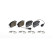 Brake Pad Set, disc brake BREMBO XTRA LINE P 23 133X, Thumbnail 3