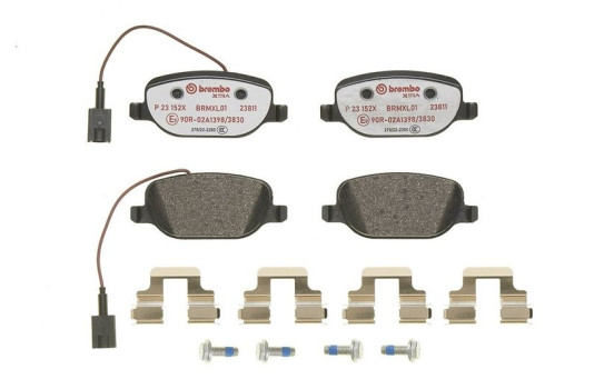 Brake Pad Set, disc brake BREMBO XTRA LINE P 23 152X, Image 3
