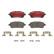 Brake Pad Set, disc brake BREMBO XTRA LINE P 24 072X, Thumbnail 4