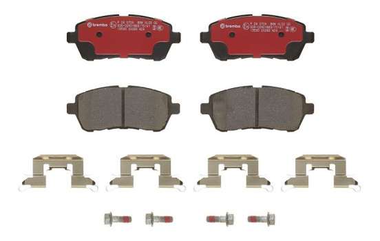 Brake Pad Set, disc brake BREMBO XTRA LINE P 24 072X, Image 4