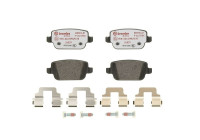 Brake Pad Set, disc brake BREMBO XTRA LINE P 24 075X