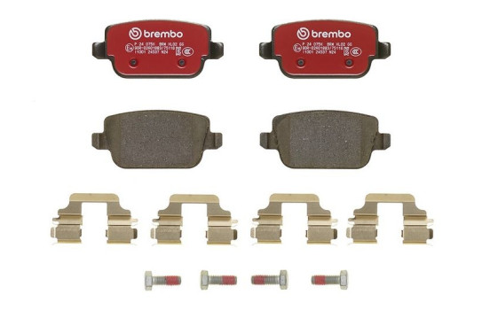 Brake Pad Set, disc brake BREMBO XTRA LINE P 24 075X, Image 3