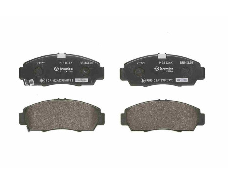 Brake Pad Set, disc brake BREMBO XTRA LINE P 28 034X