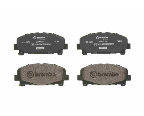 Brake Pad Set, disc brake BREMBO XTRA LINE P 28 043X, Image 2