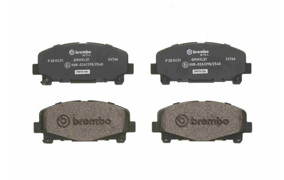 Brake Pad Set, disc brake BREMBO XTRA LINE P 28 043X