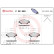 Brake Pad Set, disc brake BREMBO XTRA LINE P 28 050X, Thumbnail 2