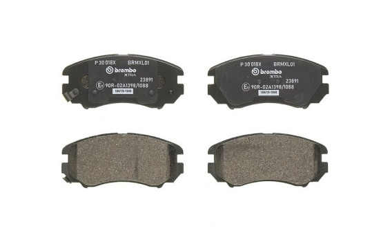 Brake Pad Set, disc brake BREMBO XTRA LINE P 30 018X, Image 4