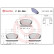 Brake Pad Set, disc brake BREMBO XTRA LINE P 30 056X, Thumbnail 2