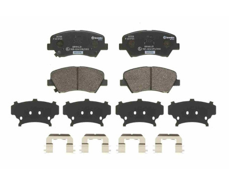 Brake Pad Set, disc brake BREMBO XTRA LINE P 30 073X, Image 2