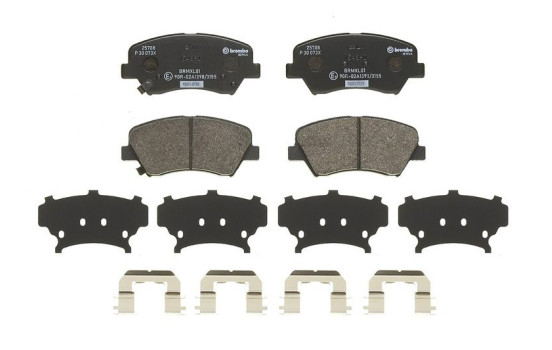 Brake Pad Set, disc brake BREMBO XTRA LINE P 30 073X, Image 3