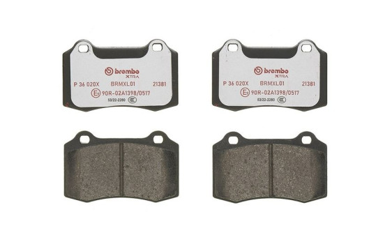 Brake Pad Set, disc brake BREMBO XTRA LINE P 36 020X, Image 3