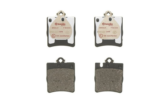 Brake Pad Set, disc brake BREMBO XTRA LINE P 50 033X