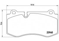 Brake Pad Set, disc brake BREMBO XTRA LINE P 50 074X