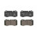 Brake Pad Set, disc brake BREMBO XTRA LINE P 50 074X, Thumbnail 2