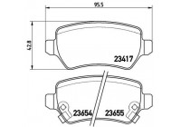 Brake Pad Set, disc brake BREMBO XTRA LINE P 59 038X