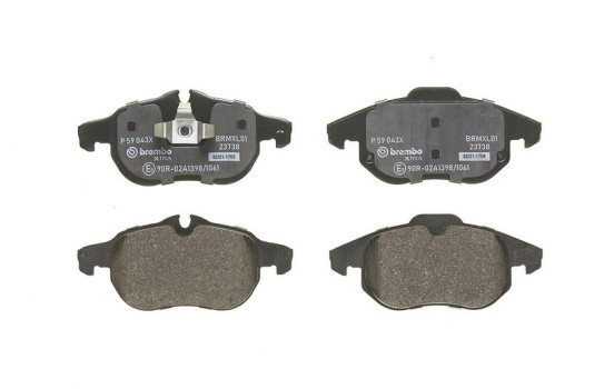 Brake Pad Set, disc brake BREMBO XTRA LINE P 59 043X, Image 3