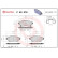 Brake Pad Set, disc brake BREMBO XTRA LINE P 59 076X, Thumbnail 2