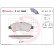 Brake Pad Set, disc brake BREMBO XTRA LINE P 61 066X, Thumbnail 2