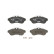 Brake Pad Set, disc brake BREMBO XTRA LINE P 61 075X