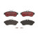 Brake Pad Set, disc brake BREMBO XTRA LINE P 61 075X, Thumbnail 4