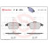 Brake Pad Set, disc brake BREMBO XTRA LINE P 61 076X, Thumbnail 2