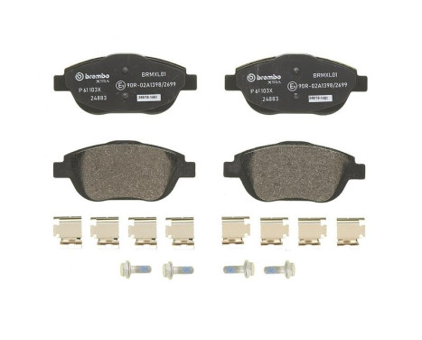 Brake Pad Set, disc brake BREMBO XTRA LINE P 61 103X, Image 4