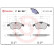 Brake Pad Set, disc brake BREMBO XTRA LINE P 68 047X, Thumbnail 2