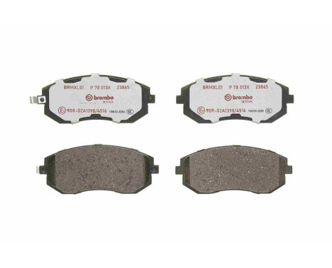 Brake Pad Set, disc brake BREMBO XTRA LINE P 78 013X, Image 2