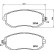 Brake Pad Set, disc brake BREMBO XTRA LINE P 78 021X