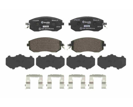 Brake Pad Set, disc brake BREMBO XTRA LINE P 78 021X, Image 2