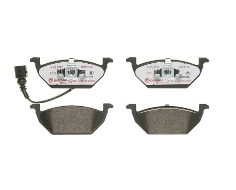 Brake Pad Set, disc brake BREMBO XTRA LINE P 85 072X, Image 2