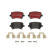 Brake Pad Set, disc brake BREMBO XTRA LINE P 85 073X, Thumbnail 4