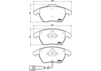 Brake Pad Set, disc brake BREMBO XTRA LINE P 85 075X