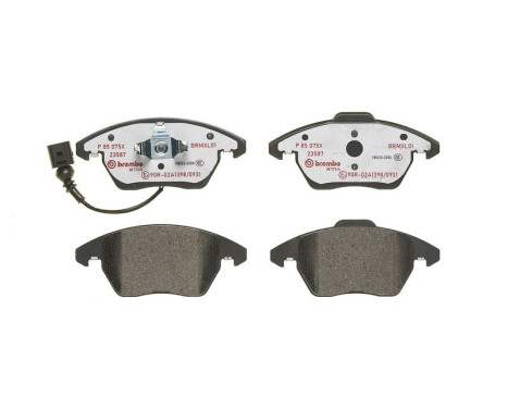 Brake Pad Set, disc brake BREMBO XTRA LINE P 85 075X, Image 2