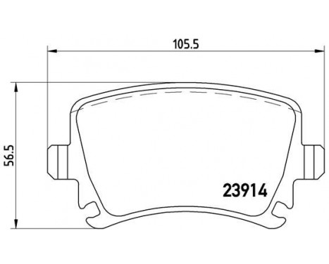 Brake Pad Set, disc brake BREMBO XTRA LINE P 85 095X