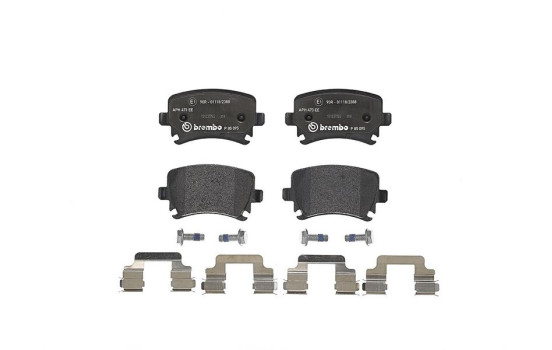 Brake Pad Set, disc brake BREMBO XTRA LINE P 85 095X, Image 2